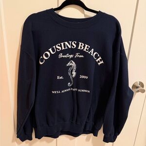 Cousins Beach Navy Graphic Sweatshirt